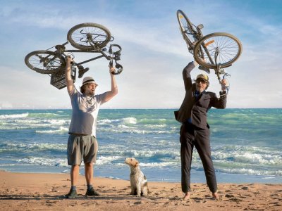 A bicyclette